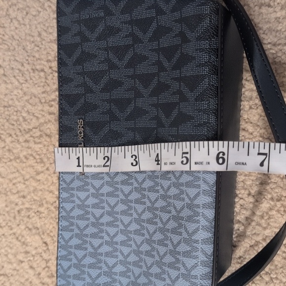 Michael Kors Jet Set Travel Small TZ Crossbody Bag Blue Handbag Purse - Picture 13 of 14